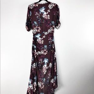nicholas burgundy floral dress